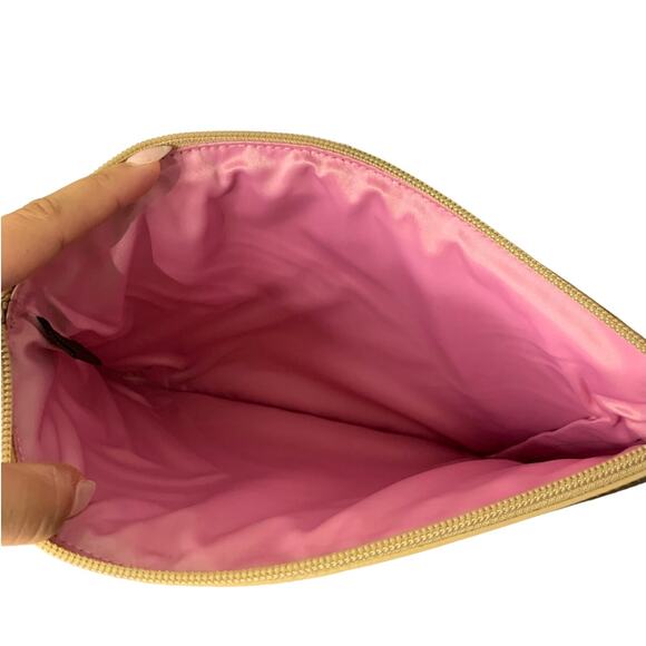 COACH Gold Tan Canvas Signature Tablet Case Sleeve - Picture 4 of 4